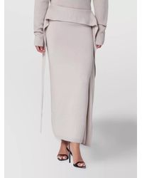 Entire studios - Wool Long High-Waisted Skirt - Lyst