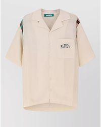 Barrow - Viscose Oversized Short-Sleeve Shirt - Lyst