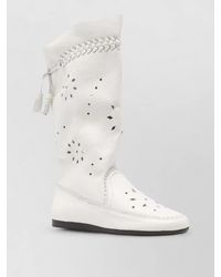 Isabel Marant - Welky Leather Boots Flat Sole Tassels - Lyst