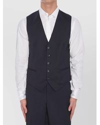 Tagliatore - Virgin Wool V-Neck Vest - Lyst
