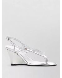 GIMAGUAS - Leather Thong Sandals Wedge Heel Design - Lyst