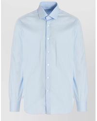 Barba Napoli - Poplin Shirt Button Down Collar Cuffs - Lyst