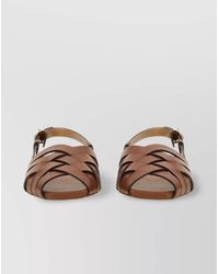 Michael Kors - "Irene" Strappy Buckle Flat Sandals - Lyst