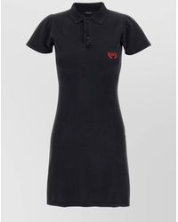 Balenciaga - Cotton Mini Polo Dress - Lyst