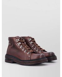 Miu Miu - Leather Lace-Up Ankle Boots - Lyst