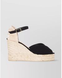 Castañer - Canvas Wedge Espadrille Sandals - Lyst