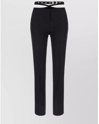 The Attico - Virgin Wool Slim-Fit Trousers - Lyst