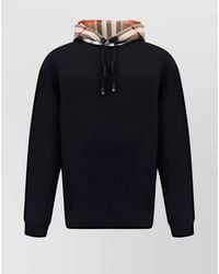 Burberry - Iconic Check Pattern Hooded Cotton Top - Lyst