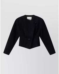 Isabel Marant - Suna Cropped Wool Blend Textured Jacket - Lyst