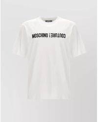 Moschino - Logo Embroidery T-Shirt - Lyst