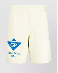 Givenchy - Mid-Length Jersey Fleece Shorts With Graphic Prints - Lyst