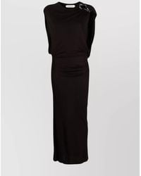Lanvin - Draped Sleeveless Maxi Dress - Lyst