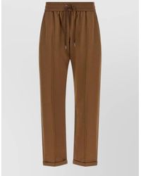 Brunello Cucinelli - Monile Detail Flared Cropped Lounge Joggers - Lyst