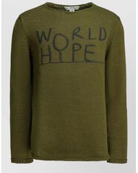 Comme des Garçons - Logo Crew Neck Sweater Long Sleeves - Lyst