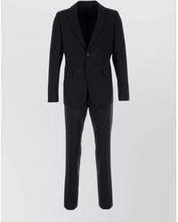 Prada - Wool Blend Single Breasted Suit - Lyst