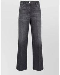 Peserico - High-Rise Wide-Leg Denim Jeans - Lyst