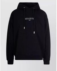 Off-White c/o Virgil Abloh - Cotton Logo Print Drawstring Hoodie - Lyst