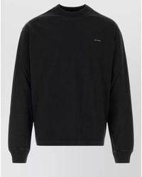 Prada - Cotton Sweatshirt Crew Neck Long Sleeves Regular Fit - Lyst