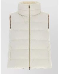 Herno - Quilted Technical Satin Sleeveless Vest - Lyst