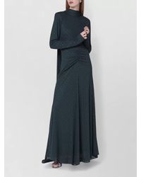ROTATE BIRGER CHRISTENSEN - Draped Floor Length Dress High Neckline - Lyst