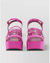 NODALETO - Crystal-Embellished Sandals - Lyst