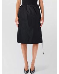 Prada - Re-Nylon Pleated Midi Skirt - Lyst