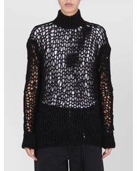 Ann Demeulemeester - High Neck Regular Fit Wool Jumper - Lyst