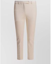 Max Mara - Fitted Trousers With Belt Loops And Pockets - Lyst