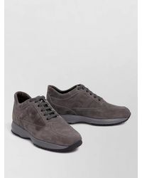 Hogan - Leather Lace-Up Sneakers - Lyst