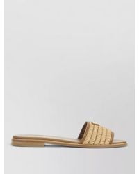 Prada - Raffia Slides - Lyst
