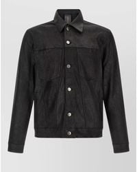 Giorgio Brato - Leather Single-Breasted Coat - Lyst