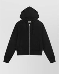 Entire studios - Slim Cotton Zip-Up Hoodie - Lyst