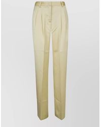 ANDAMANE - High-Rise Satin Tailored Trousers - Lyst