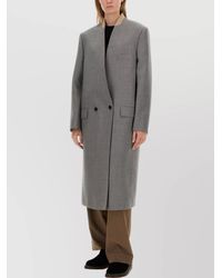 Moschino - Virgin Wool Single Breasted Coat - Lyst