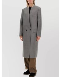 Moschino - Virgin Wool Single Breasted Coat - Lyst