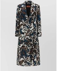 Missoni - Animalier Single Breasted Coat - Lyst