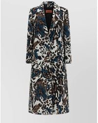 Missoni - Animalier Single Breasted Coat - Lyst