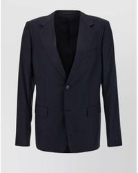 Lanvin - Virgin Wool Single-Breasted Blazer - Lyst