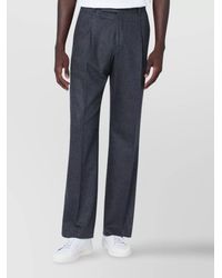 PT Torino - Wool And Cashmere Straight-Leg Trousers - Lyst