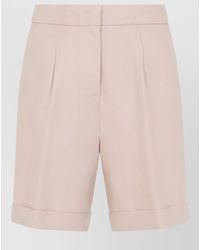 Peserico - Linen Bermuda Shorts - Lyst