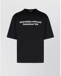 DSquared² - Logo-Print Cotton Loose-Fit T-Shirt - Lyst