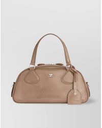 Courreges - Na Varnished Leather Shoulder Bag - Lyst