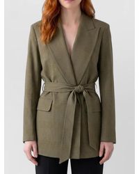 Max Mara - Peaked Lapel Dressing Gown Jacket - Lyst