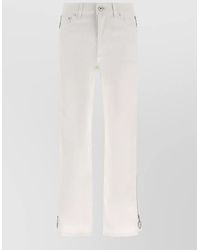 Rabanne - Cropped Denim Trousers - Lyst