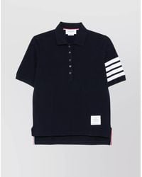 Thom Browne - 4Bar Cotton Polo Shirt - Lyst