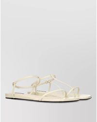 Jil Sander - Leather Flip-Flop Sandals - Lyst