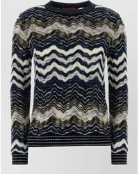 Missoni - Zigzag-Knit Wool-Blend Crew-Neck Jumper - Lyst