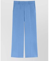 Weekend by Maxmara - Virgin Wool Wide-Leg Trousers - Lyst