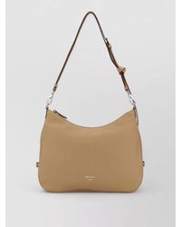 Prada - Large Leather Fold Shopping Shoulder Bag - Lyst
