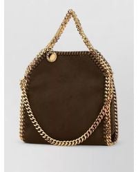 Stella McCartney - Falabella Tiny Tote Logo Chain Shoulder Bag - Lyst